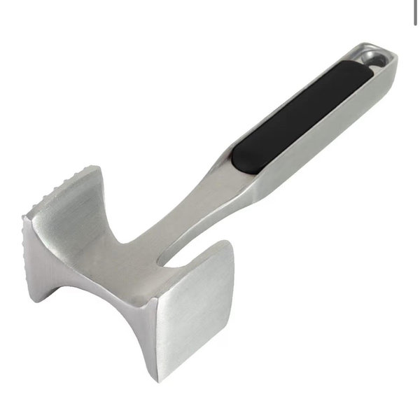 KitchenAid Gourmet Multi Sided Meat Tenderizer for Pounding Meats, Nuts, Shellfish, ect, Hang Hole for Easy Storage, Hand Wash, One Size, Black