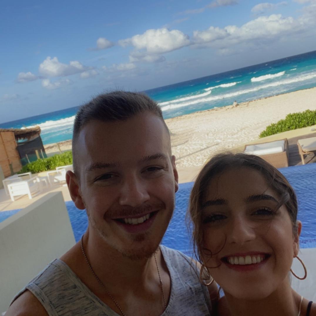 Our first vacation together in Cancun, Mexico!