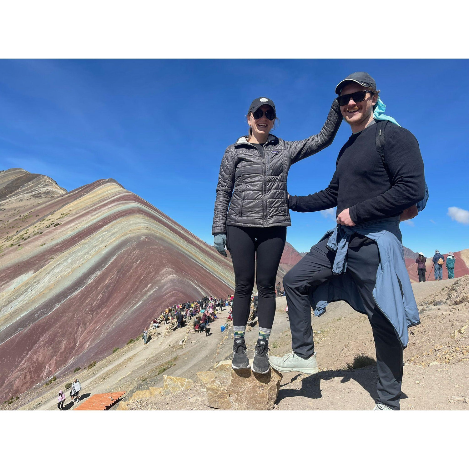 16.5K ft high on Rainbow Mtn in Peru