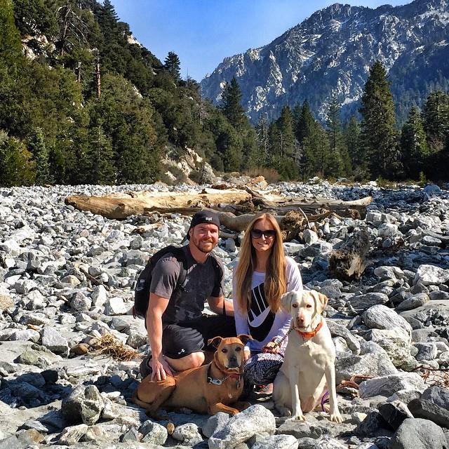Hiking in Forest Falls with our pups! (2015)