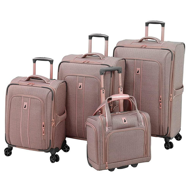 London Fog Newcastle 4 Piece Set, Rose Charcoal
