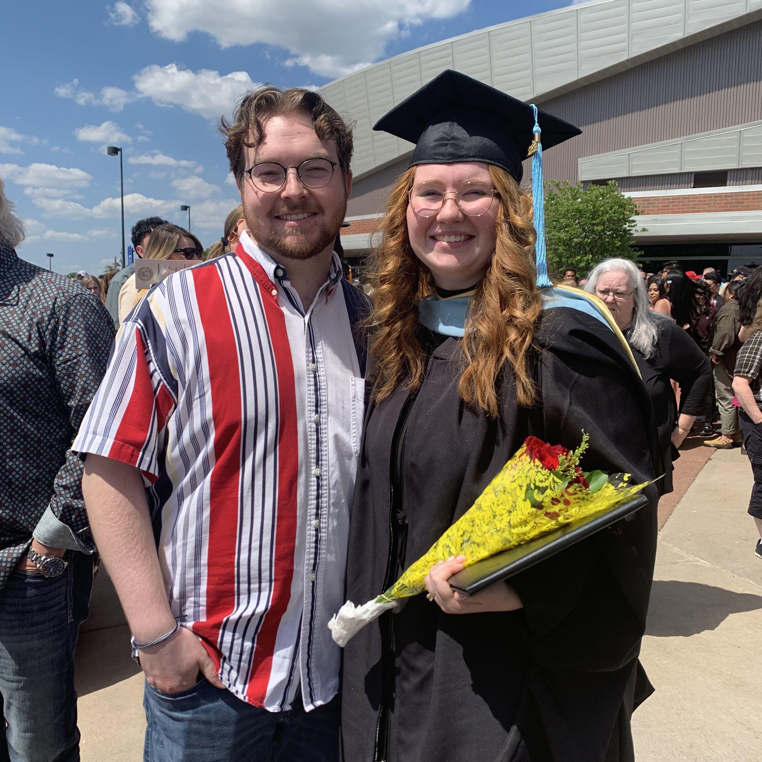 Abby's Master's graduation from Wichita State University