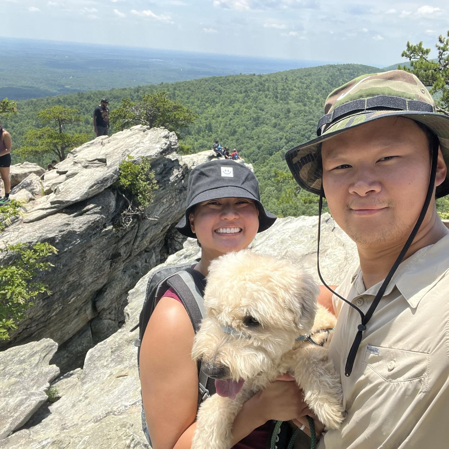 Hiking at Hanging Rock, NC; July 2023