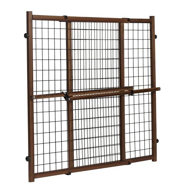 Position and Lock Tall and Wide Baby Gate, Farmhouse Collection