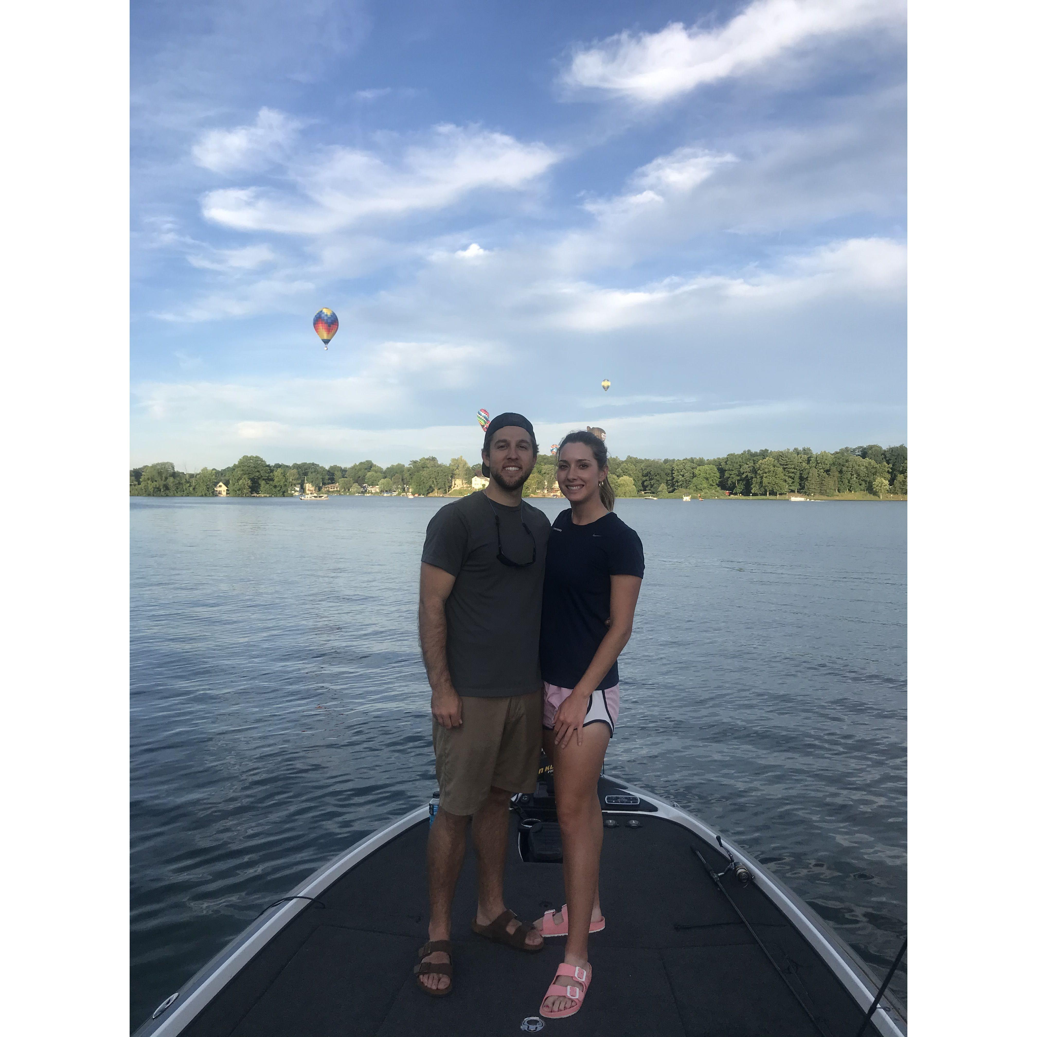 Fourth of July weekend on Goguac Lake.