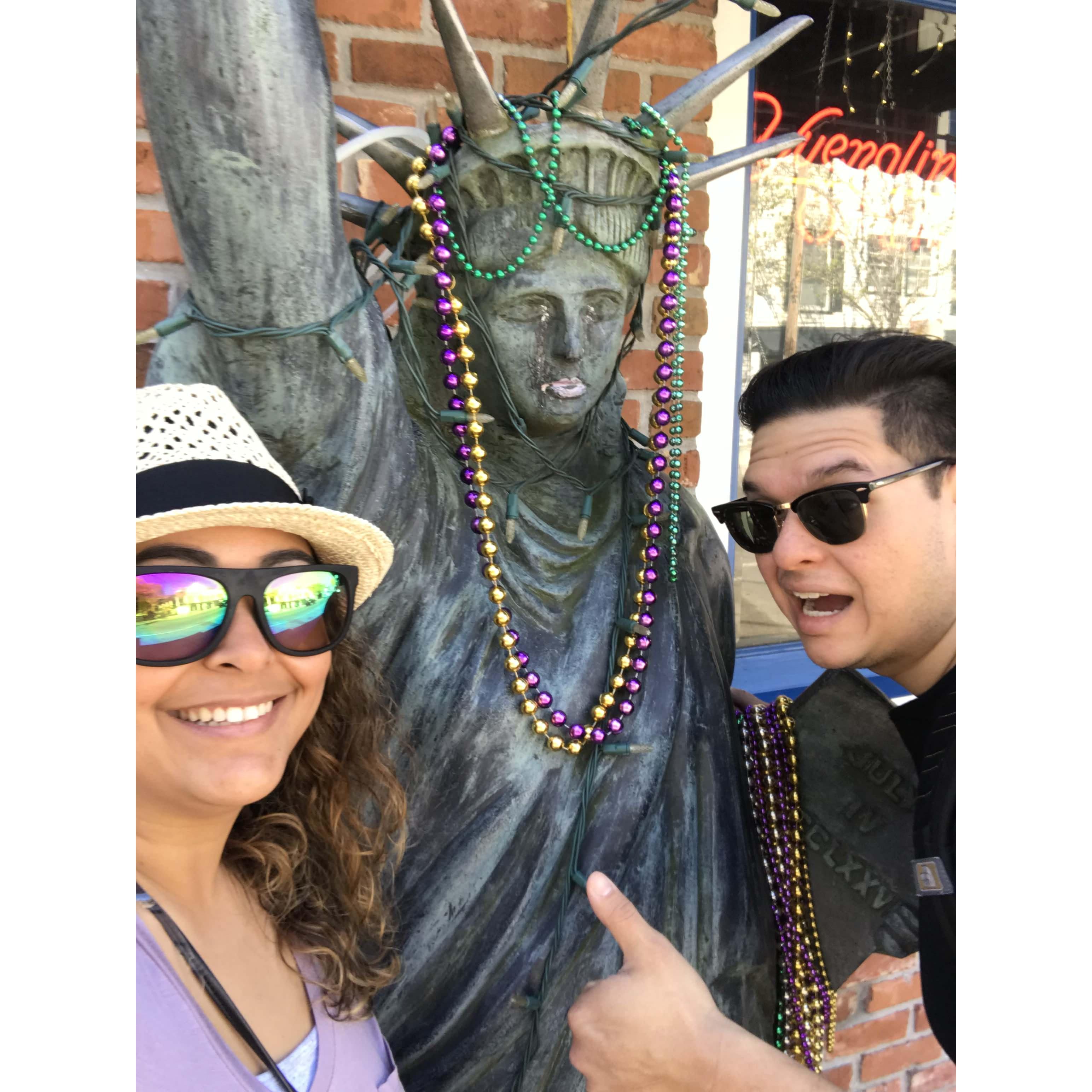 First trip together NOLA 30th Birthday celebration.