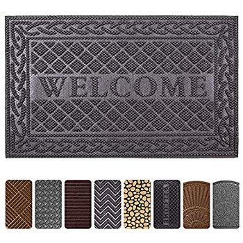 Mibao Entrance Door Mat, 18 x 30 inch Winter Durable Large Heavy Duty Front Outdoor Rug, Non-Slip Welcome Doormat for Entry, Patio
