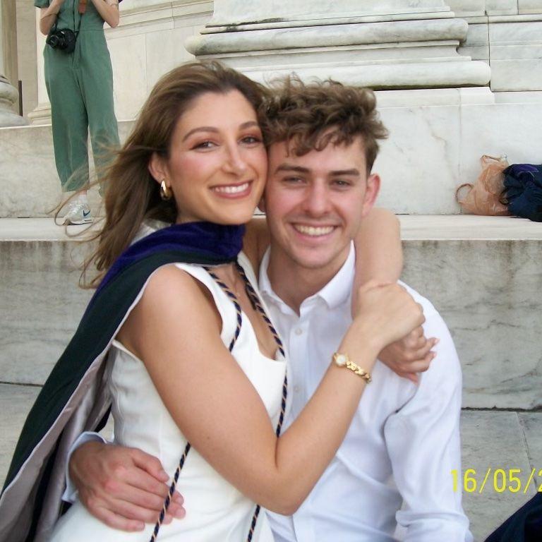 At Christina's law school graduation