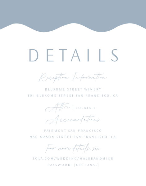 Molnar | Powder Blue | Zola Wedding Enclosure Cards