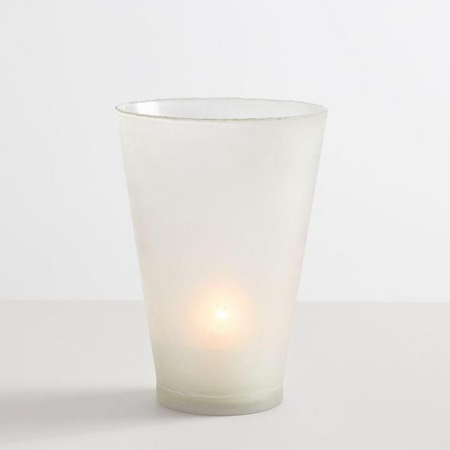 Laguna Frosted Hurricane, White, Large