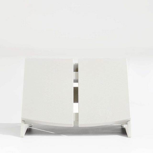 Paso White Outdoor Adirondack Chair Ottoman by POLYWOOD®