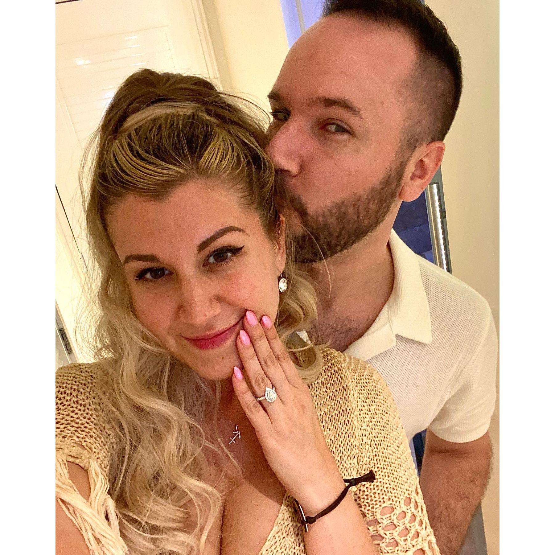 Just engaged dinner out in Mexico!