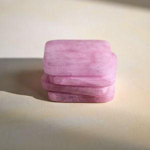 Dyed Alabaster Square Coasters, Set of 4