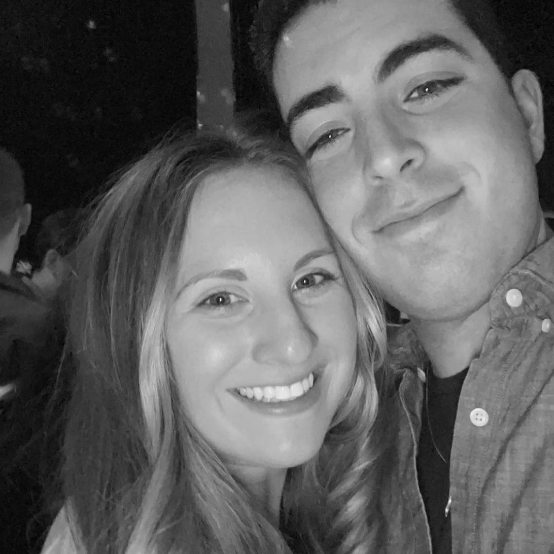 One of our first nights out after we officially started dating.