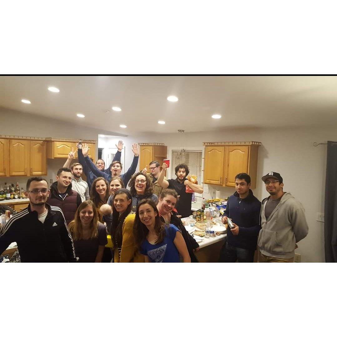 Farewell party for friends Brean and Ali Artail; early 2019.