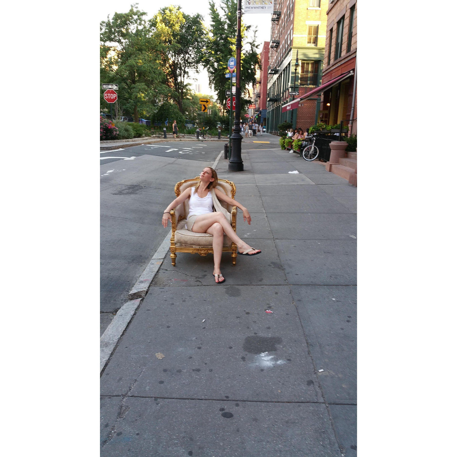 Jaimee takes a rest in the Village
