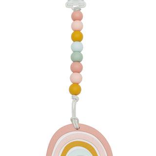 Pastel Rainbow Silicone Teether Gem Set