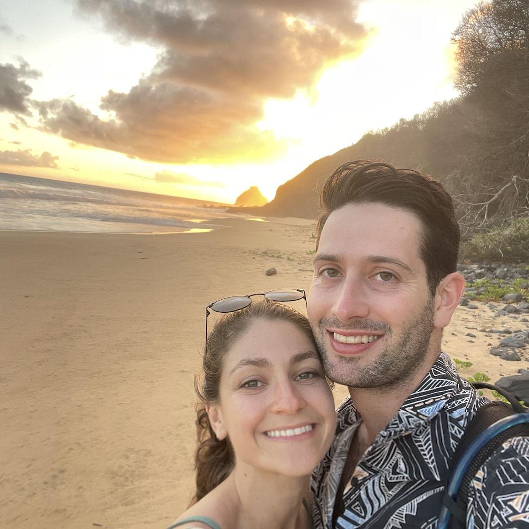 Exploring the beaches in Fernando De Noronha, Brazil. Korri's favorite trip that they've taken together!