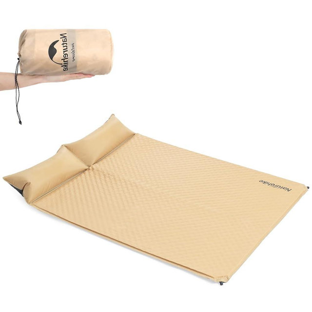 Naturehike Camping Sleeping Pad with Quick-Inflating, Ultralight Memory Foam Sleeping Mat for Camping Backpacking Hiking Traveling Tent, Yellow