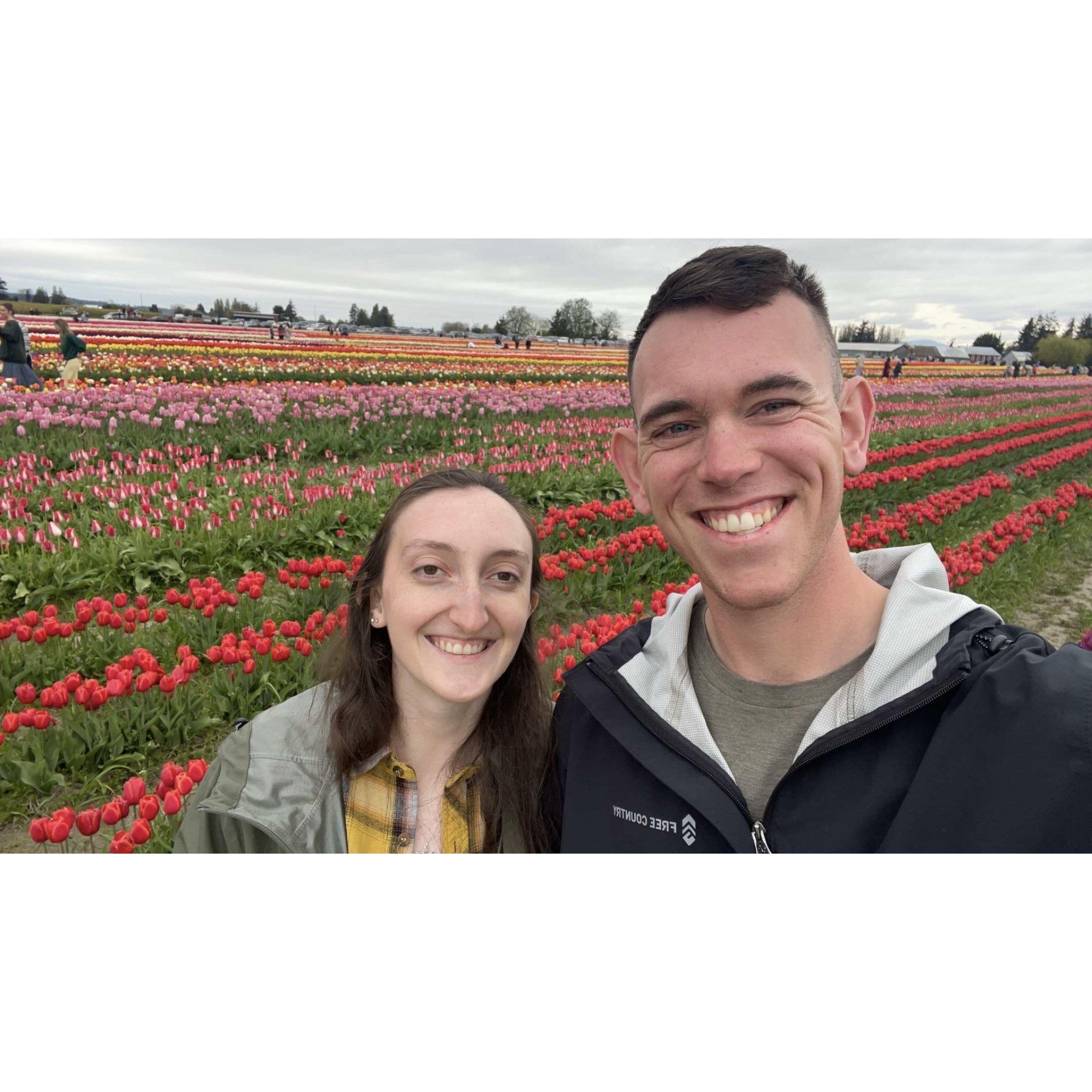 The tulip fields were so pretty, we went on the last day of the season :)