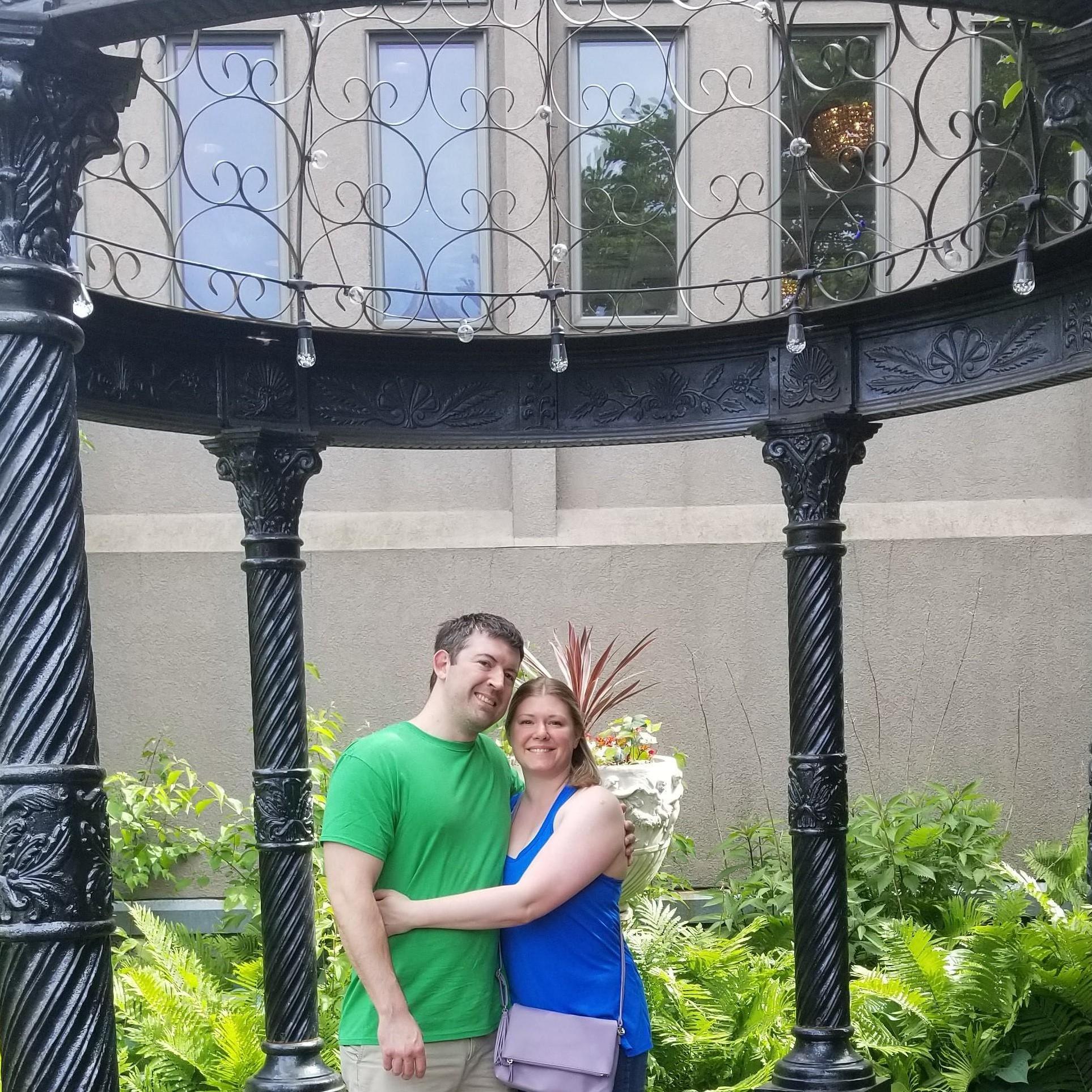 Here's a sneak preview of the gorgeous gazebo at the Van Dusen Mansion.