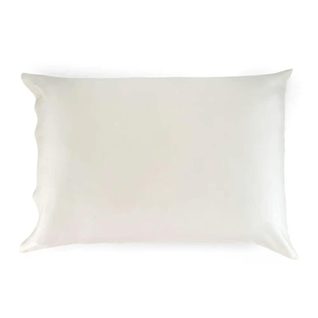 Sleepgram 100% Mulberry Silk Pillowcase, Breathable Cooling Hypoallergenic Grade 6A Silk Pillowcase for Hair & Skin, King Size, Ivory