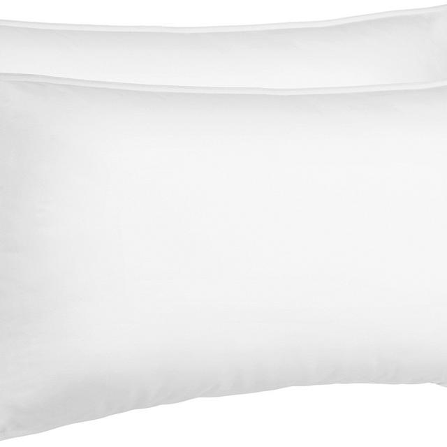 AmazonBasics Down Alternative Bed Pillows for Stomach and Back Sleepers, Set of 2, Soft Density, King