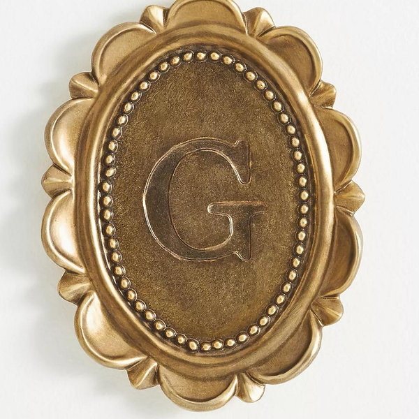 Louisa Monogram Gallery Wall Charm- Letter G