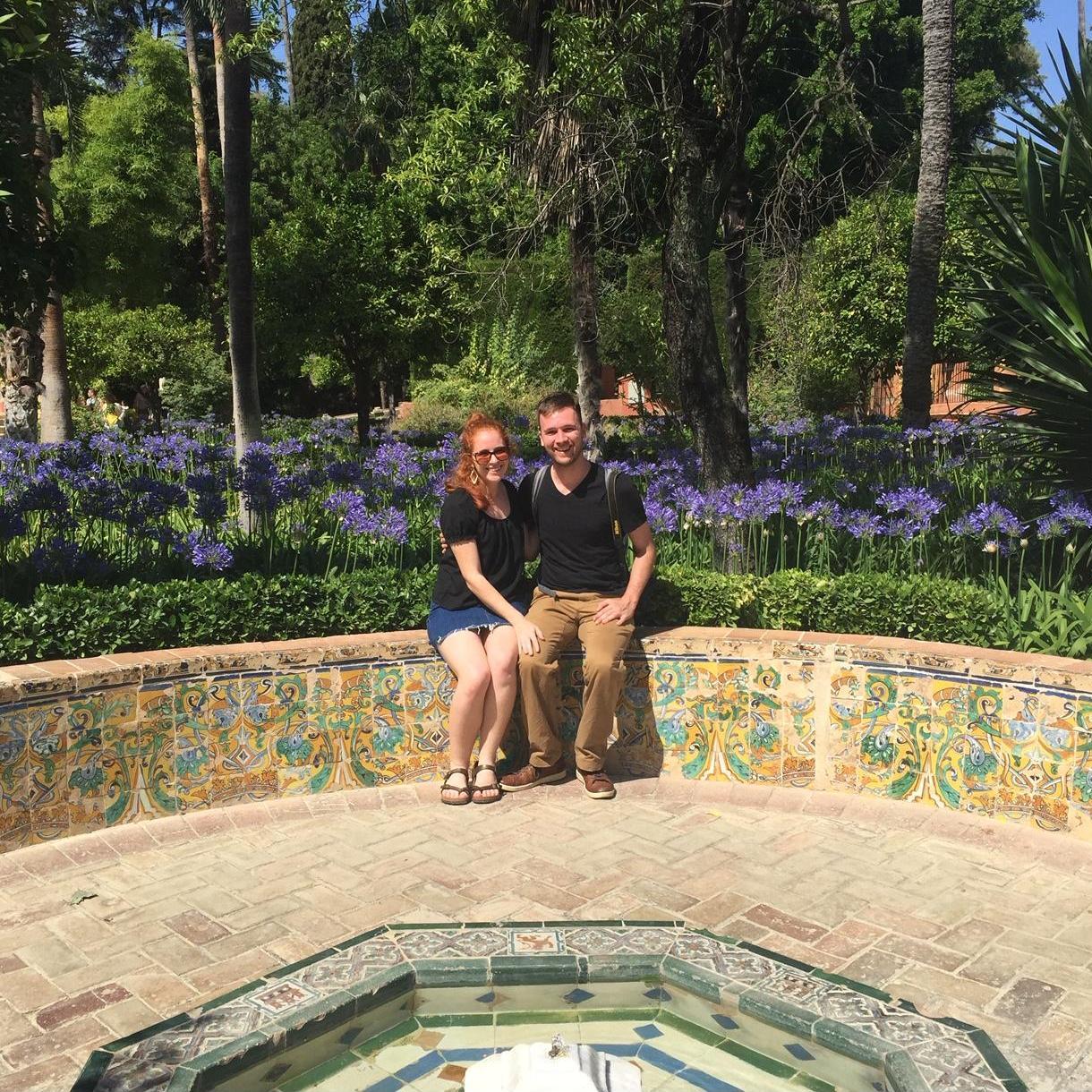 Nate and Hannah in Seville in 2019.