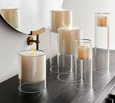 Floating Glass Candleholders