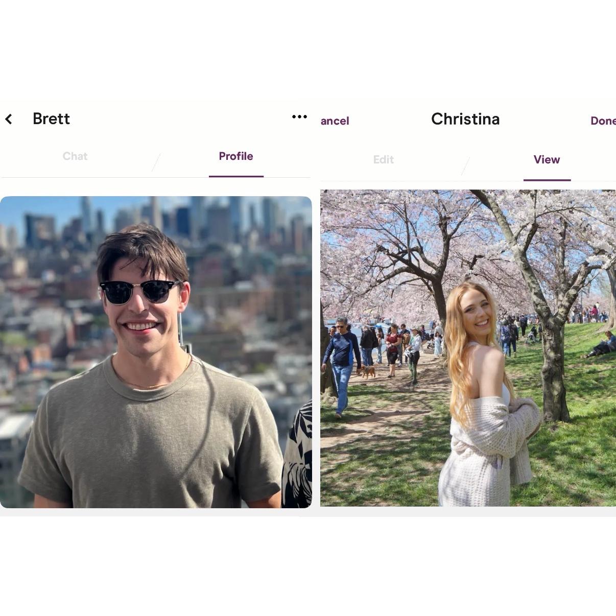 Love at first swipe - we met on Hinge