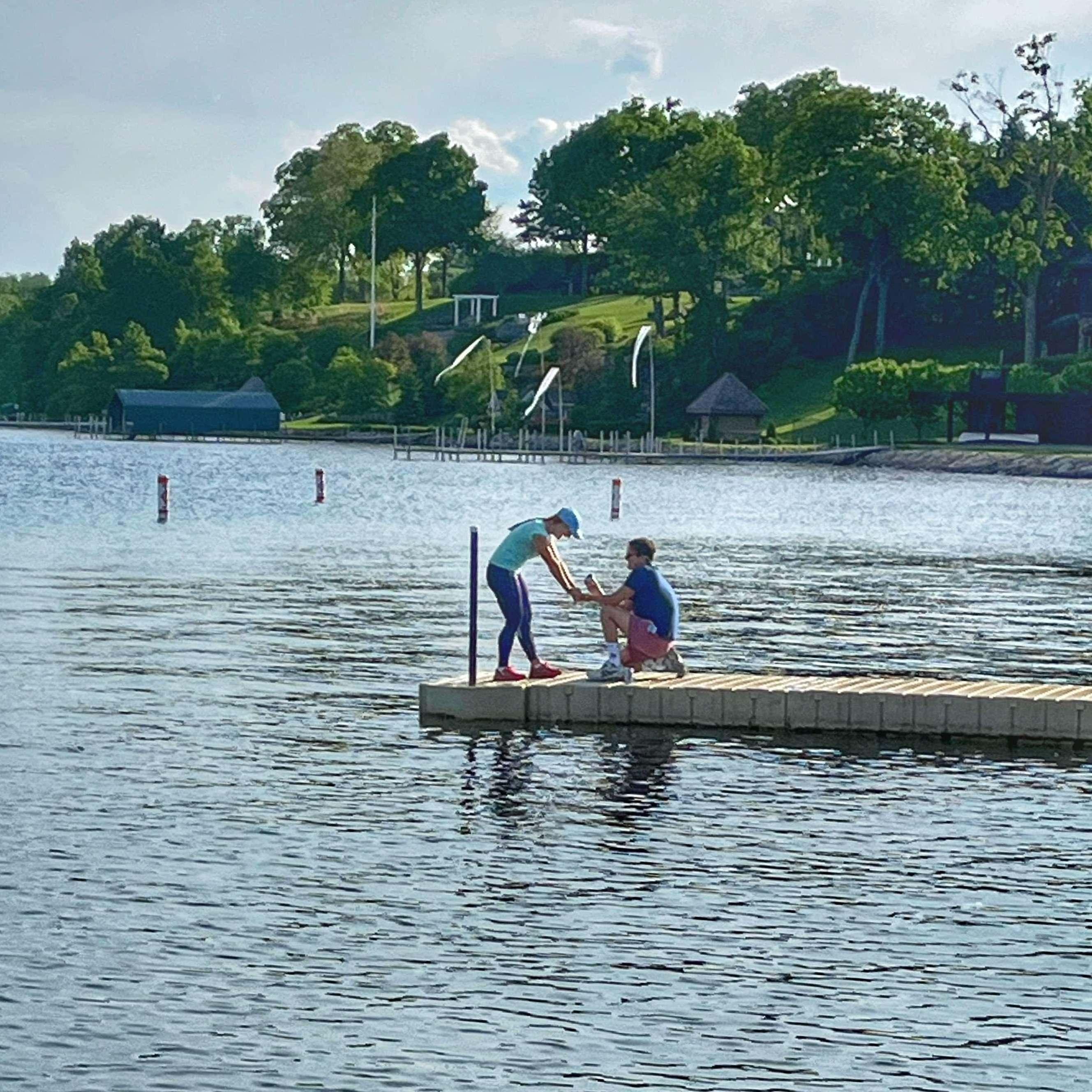 The proposal on June 6, 2022...at the Wayzata Beach dock on Lake Minnetonka.