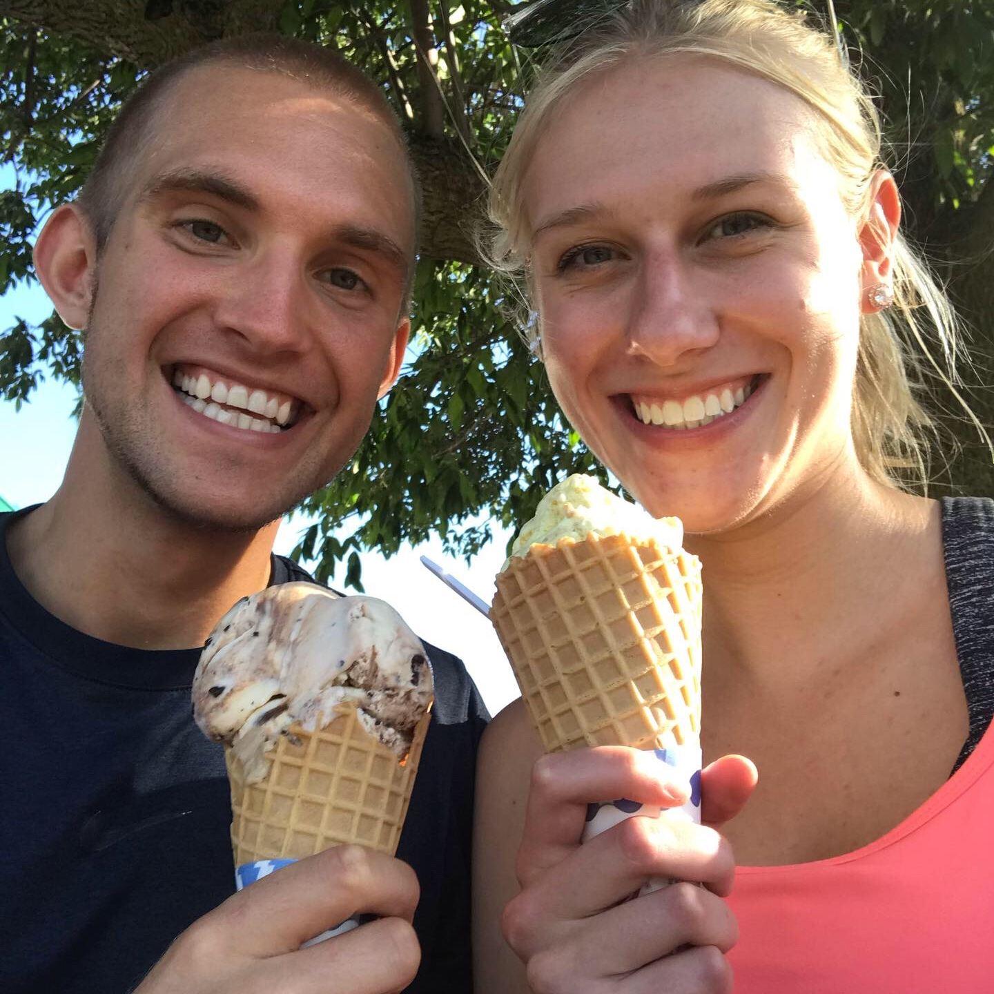 Enjoying Chubby Seagull Ice Cream