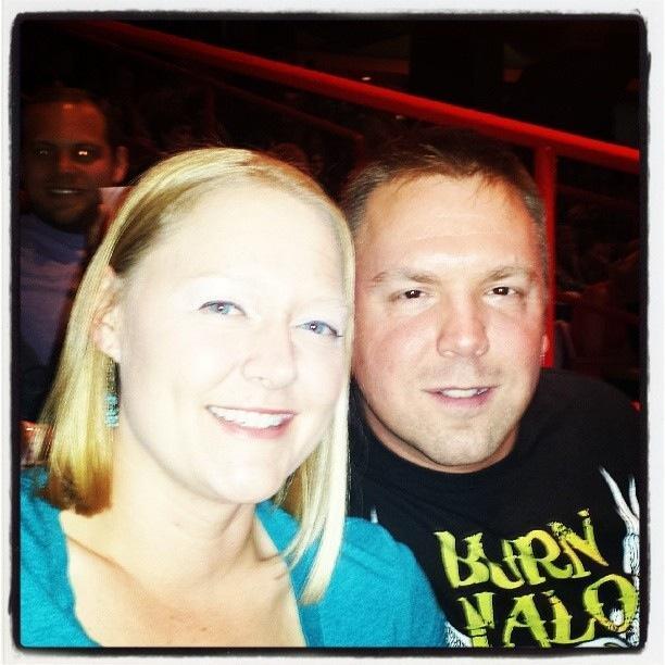 At a concert of course! I believe 2014, Vampire Weekend