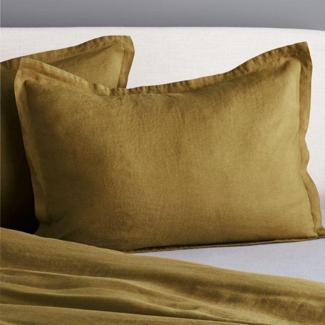 Linen Dijon Standard Shams Set of 2
