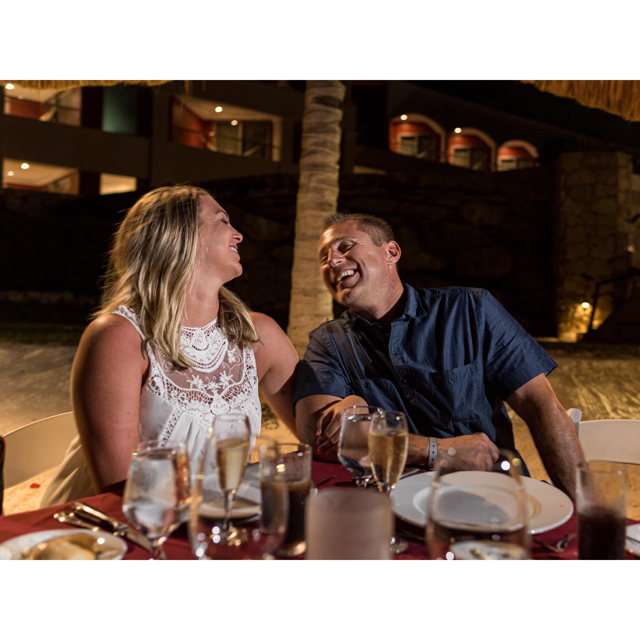 Always enjoying ourselves having a good laugh.