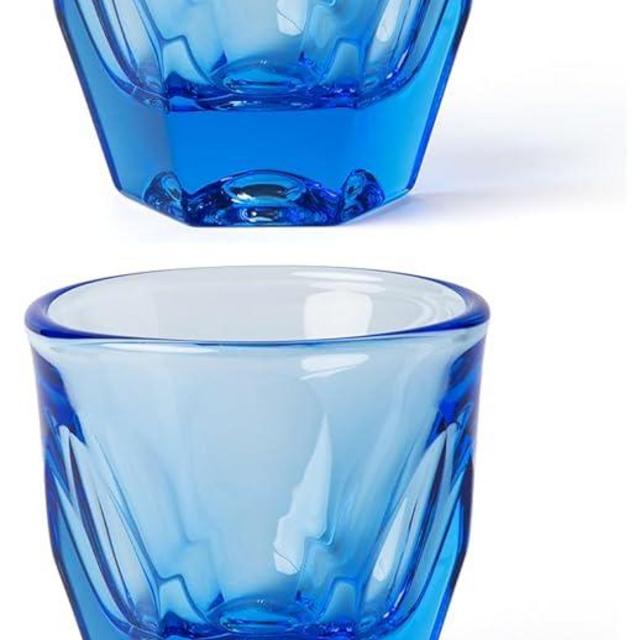 notNeutral VERO Glass Cappuccino, 6 oz. 2-pack, Ocean Blue