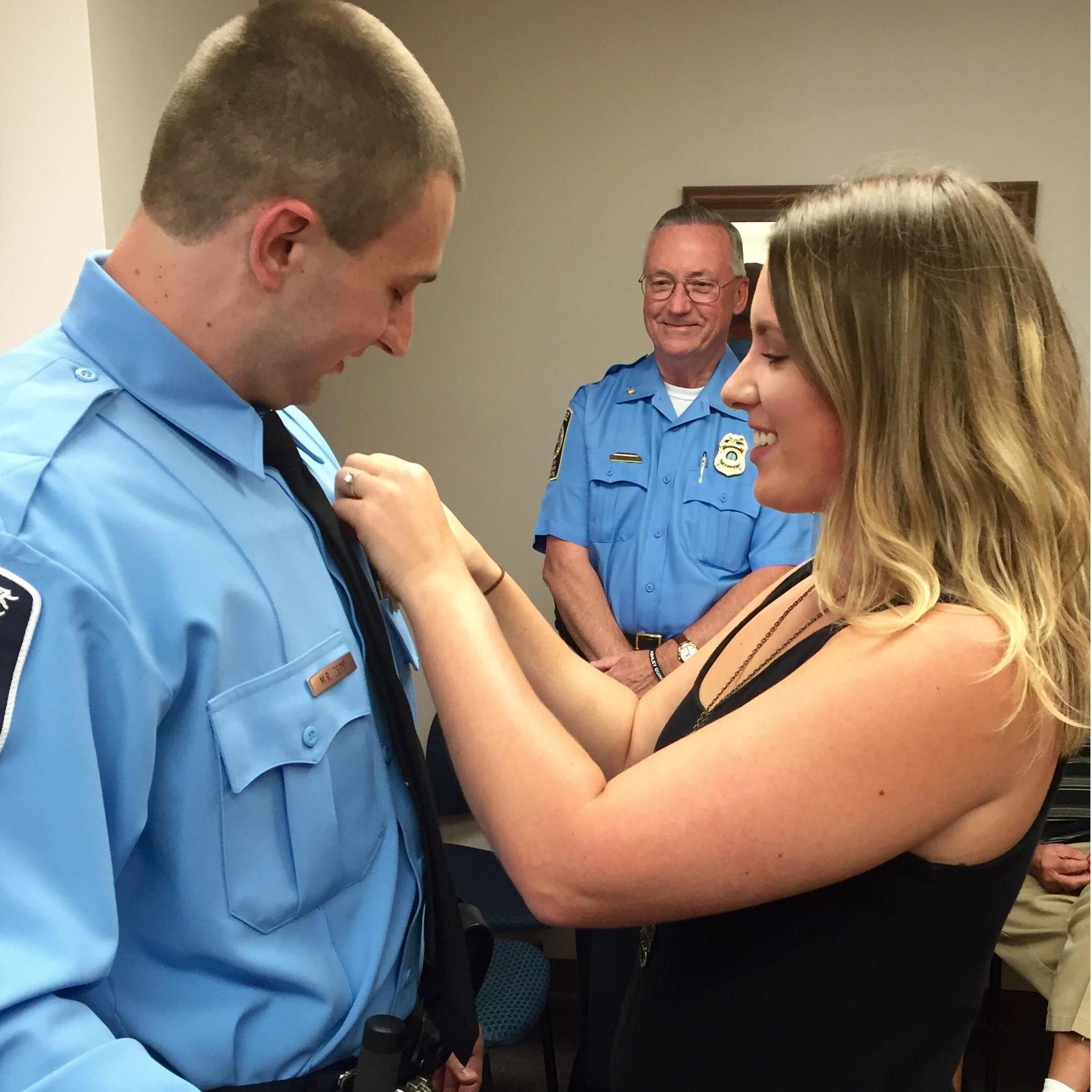 Matt's swearing in with PWCPD