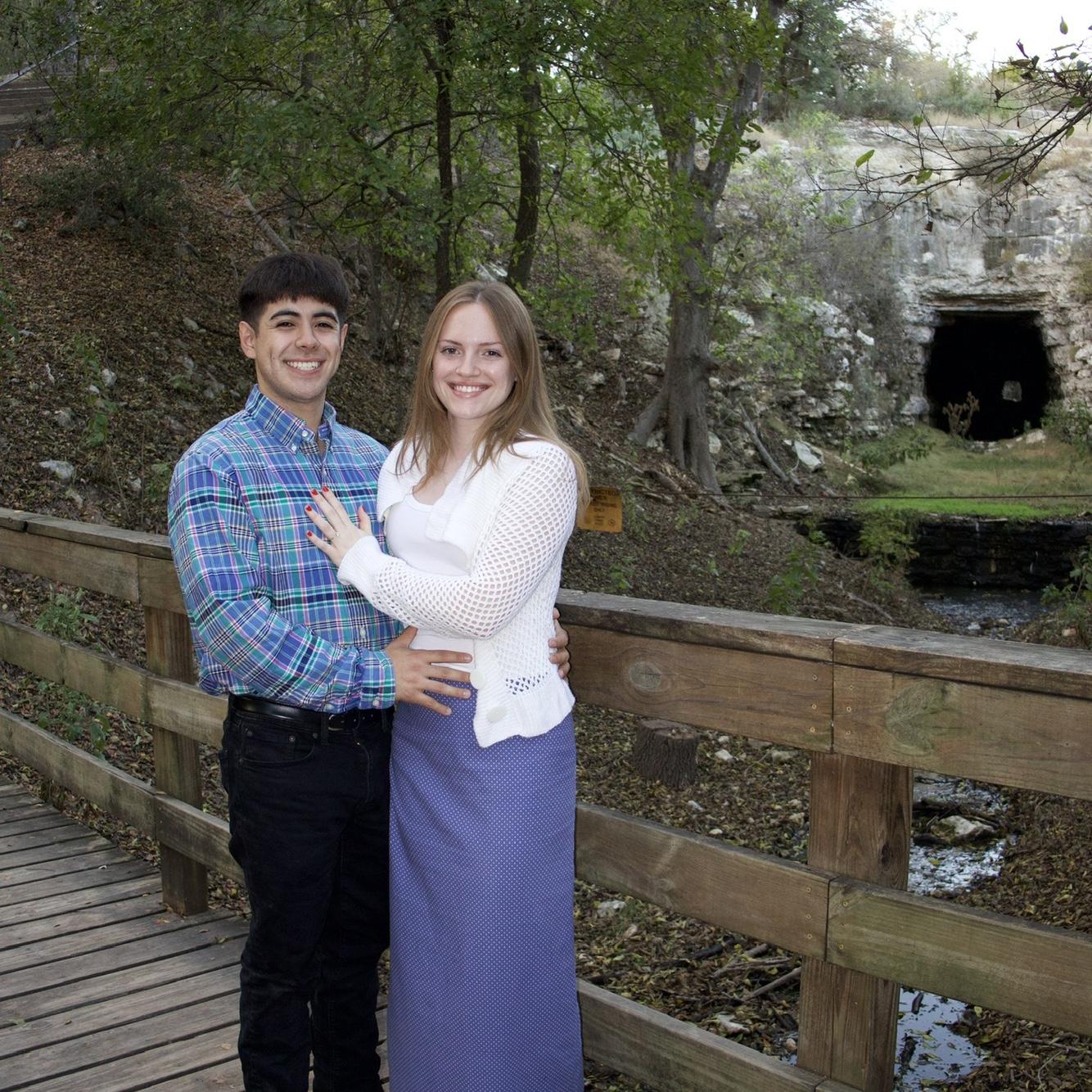 This was taken right after we got engaged!