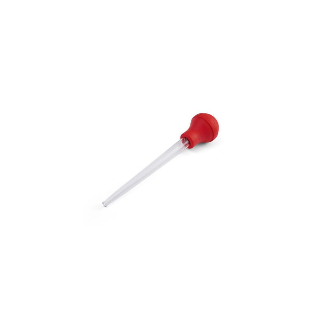 Farberware Red/Clear Plastic/Rubber/Silicone Baster