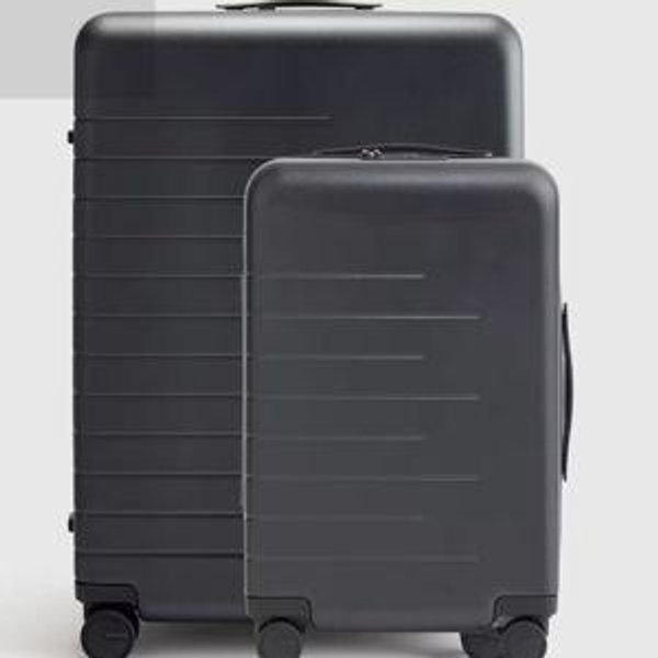 Expandable Carry-On & Large Check-In Suitcase Set - Black