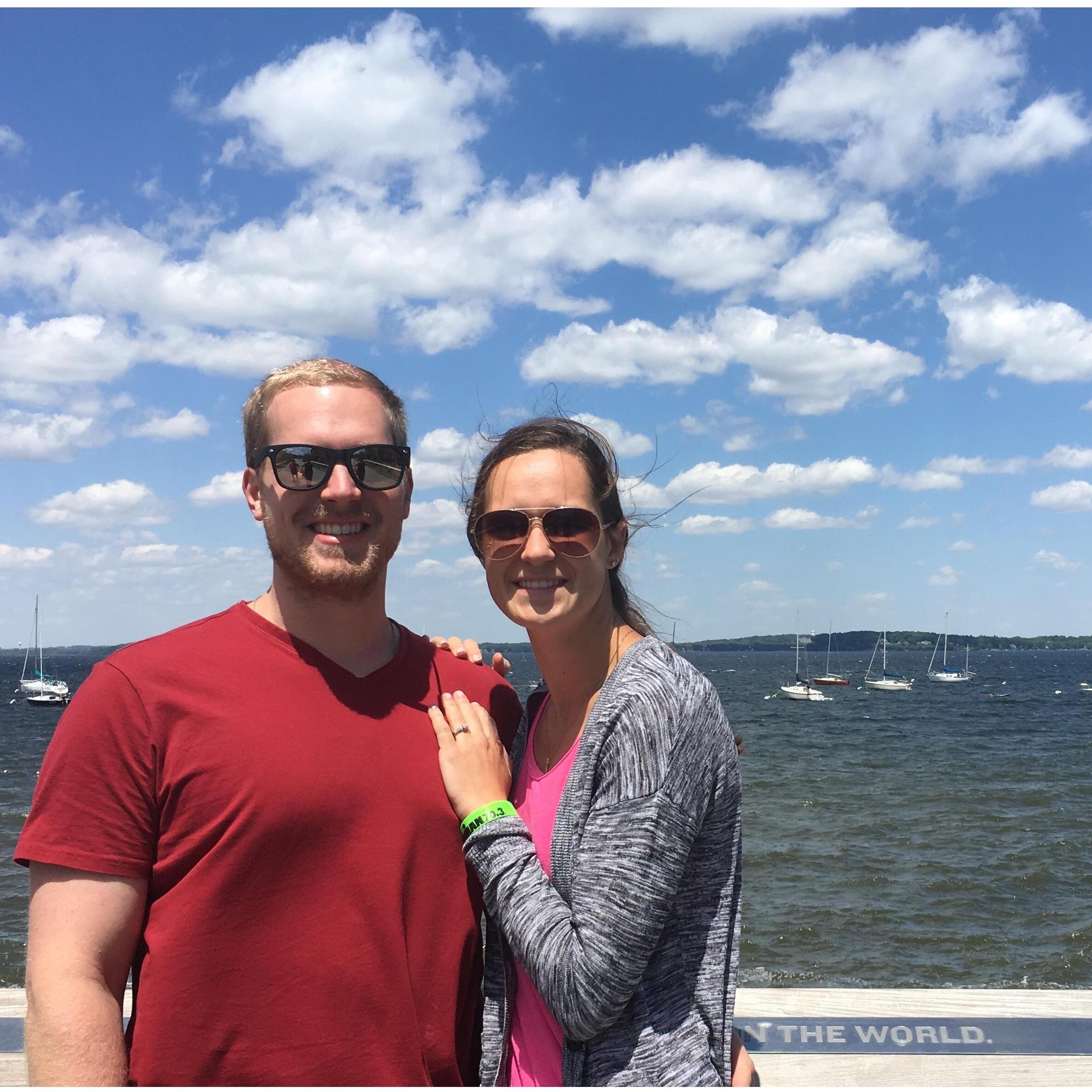 Madison, WI after the engagement!