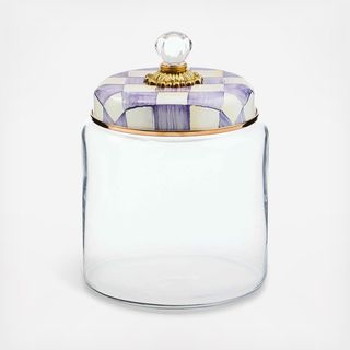 Violet Check Kitchen Canister