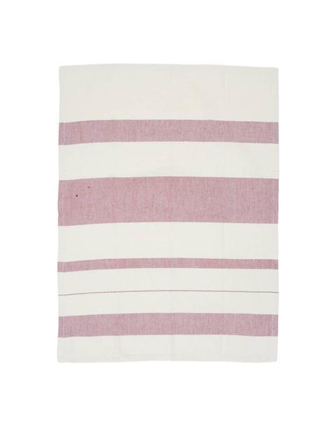 Striped Kitchen Towel - Cranberry