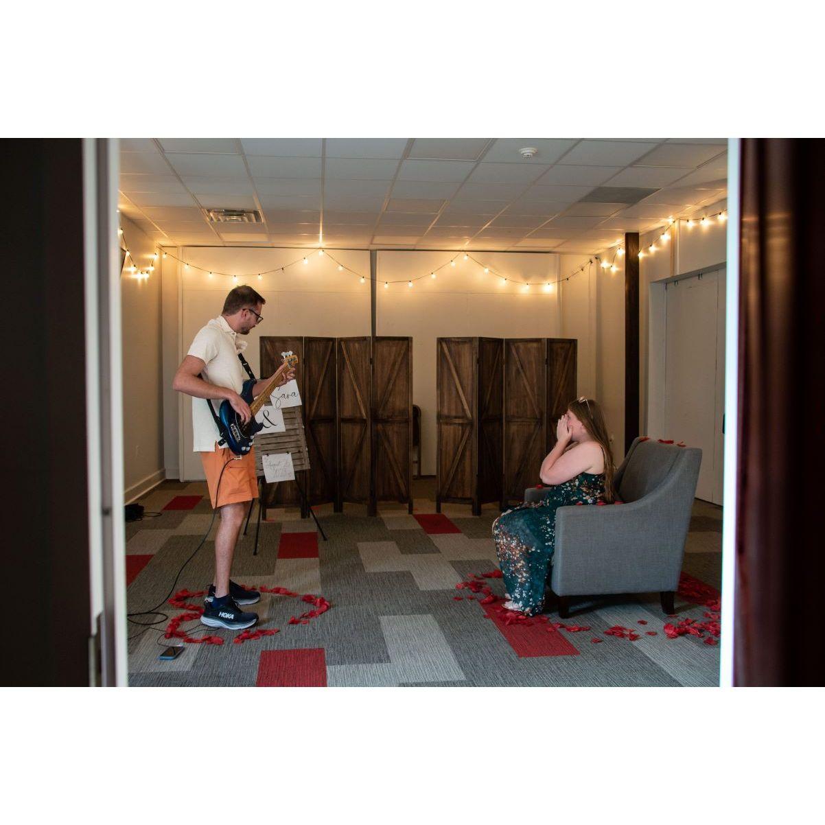 Will spent many weeks learning how to play "Sara Smile" by Daryl Hall & John Oates on his base guitar!