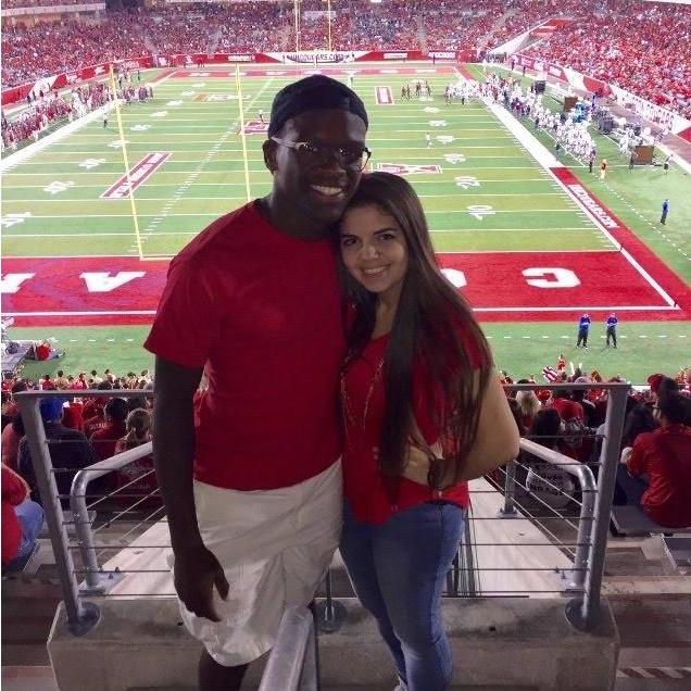 I surprised cam with UH football tickets for his birthday!!