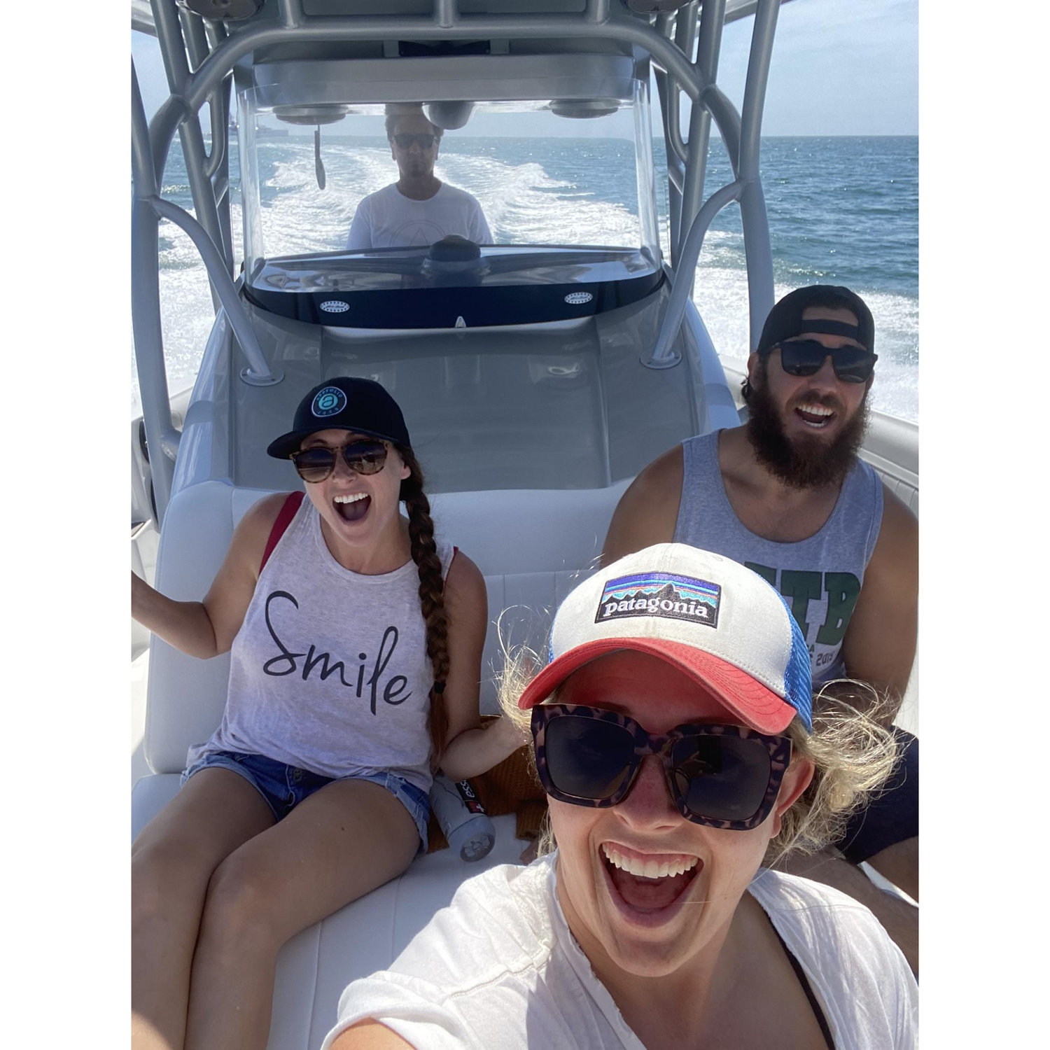 We're on a boat!