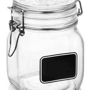 Bormioli Rocco - Fido Chalk Label Medium Jar, 25.25 oz.