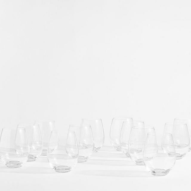 Caterer's Box Stemless Wine Glasses, Set of 12