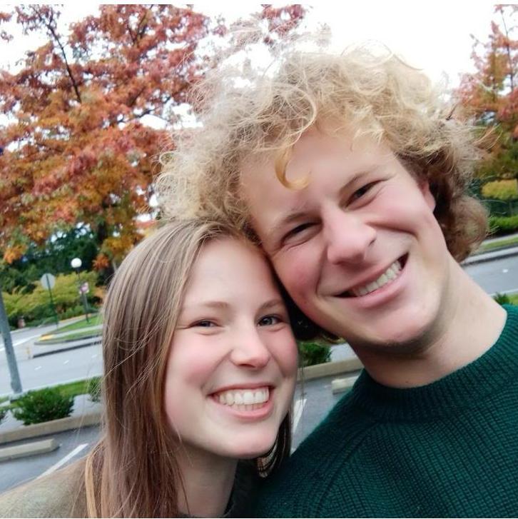 Our first photo as a couple!